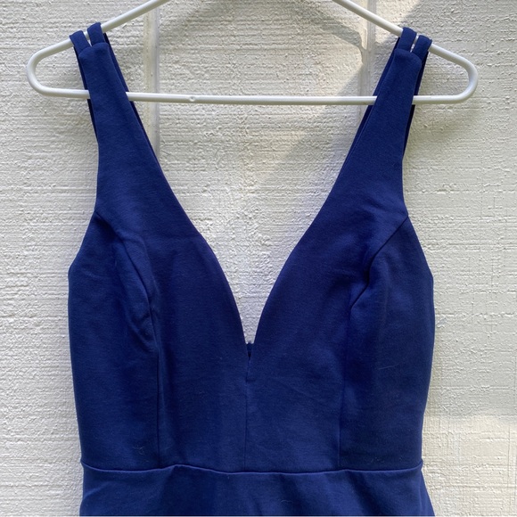 Lulu’s Forever Crush Navy Blue Strappy Sleeveless Skater dress size Medium - Picture 5 of 11